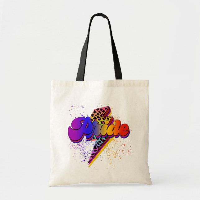 LGBTQIA+ Pride Support Awareness Tote Bag (Front)