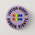 Lgbtqia Rights Equal Human Rights Button at Zazzle
