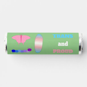 LGBTQIA Transgender Pride Caterpillar to Butterfly Breath Savers® Mints
