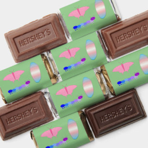 LGBTQIA Transgender Pride Caterpillar to Butterfly Hershey's Miniatures