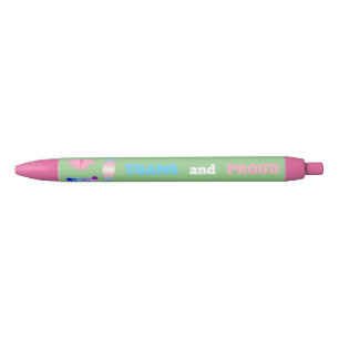 LGBTQIA Transgender Pride Caterpillar to Butterfly Pen