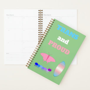 LGBTQIA Transgender Pride Caterpillar to Butterfly Planner
