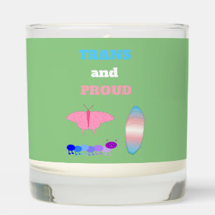 LGBTQIA Transgender Pride Caterpillar to Butterfly Scented Candle
