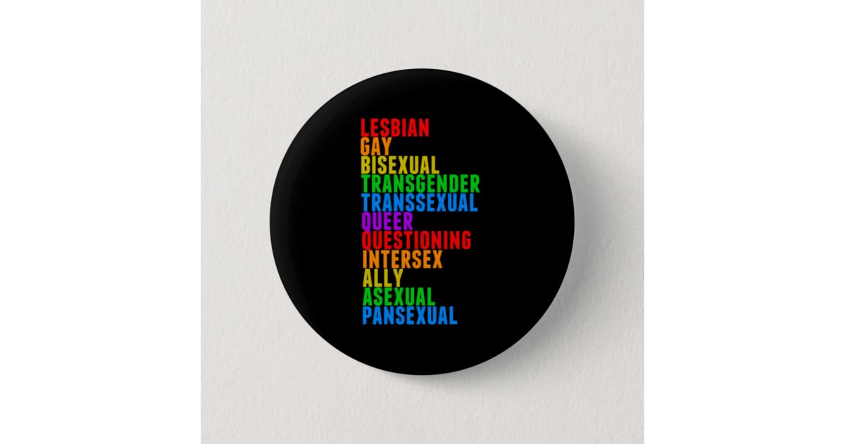 Lgbtqqiaap Gay Pride Rainbow Button