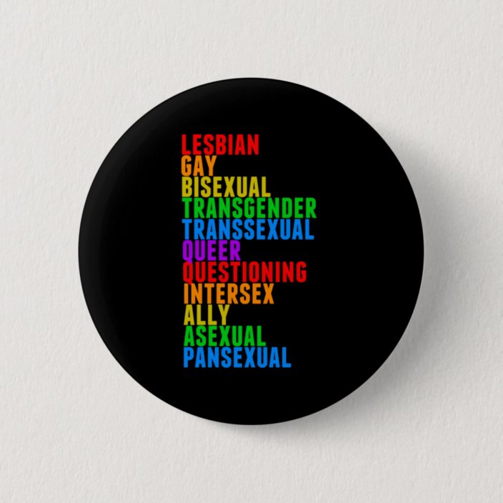 Lgbtqqiaap Gay Pride Rainbow Button