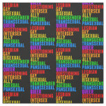 LGBTTQQIAAP Pride Diversity Rainbow Acrostic Fabric
