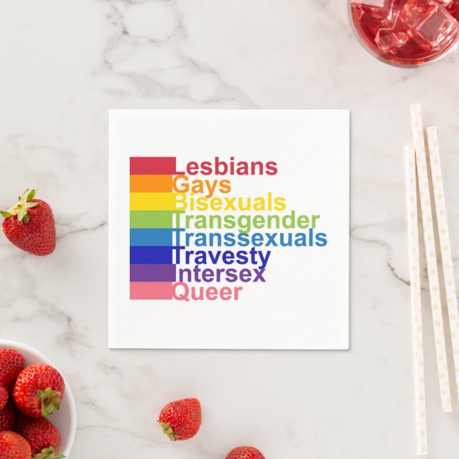 LGBTTTIQ NAPKINS (Insitu)