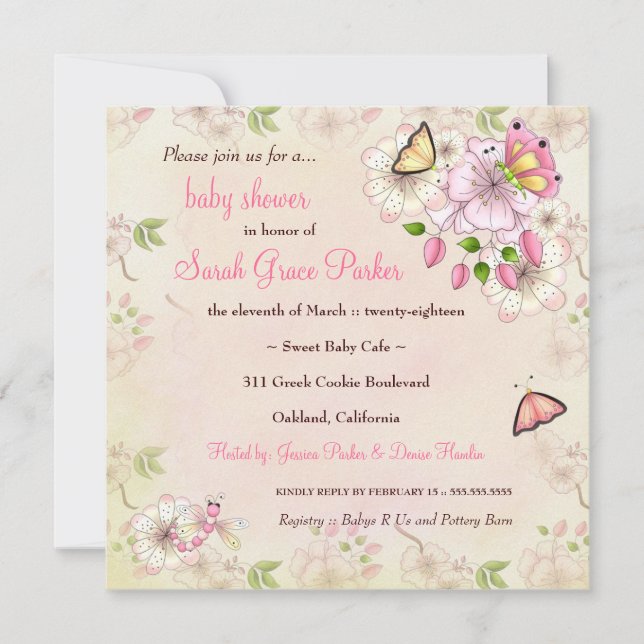 LGC | Garden Baby Shower Invitation (Front)