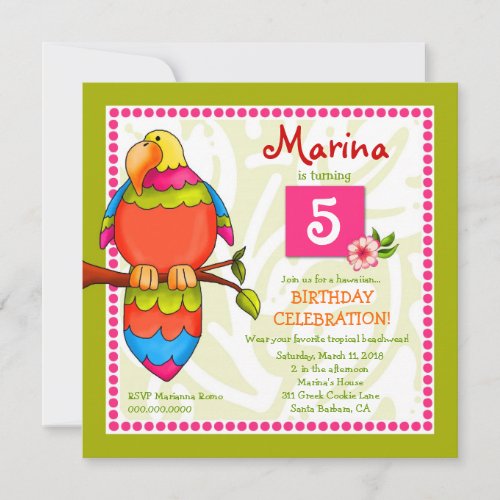 LGC | Tropical Parrot-dise Invitation