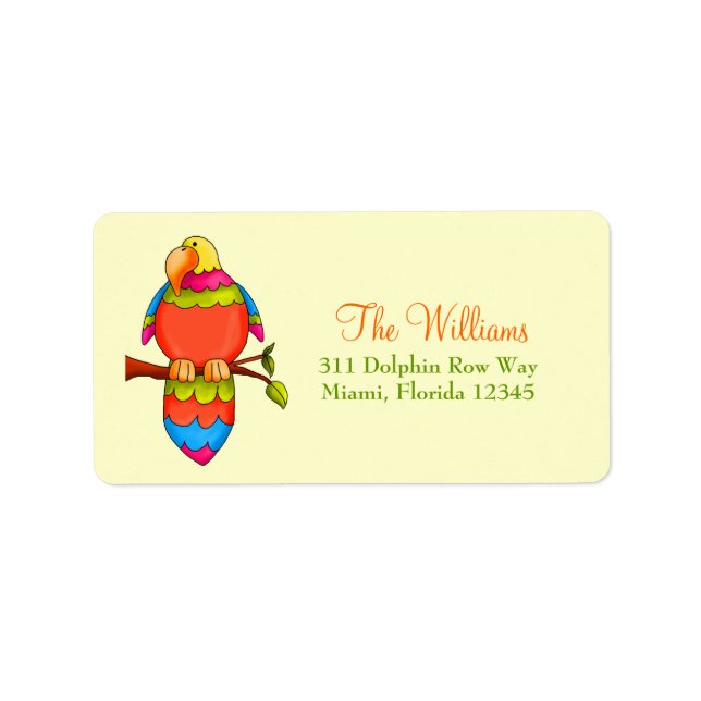 LGC  Tropical Parrot Label (Front)