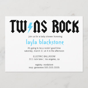 LGC Twins Rock Boys Invitation