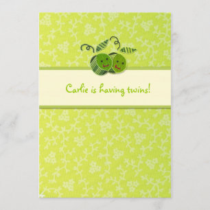 LGC   Two Peas in a Pod Baby Shower Invitation