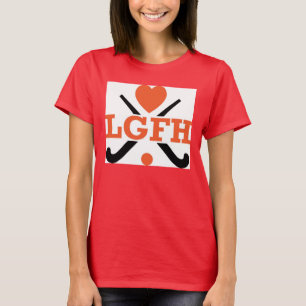 LGHS Field Hockey Heart burnout sheer tee