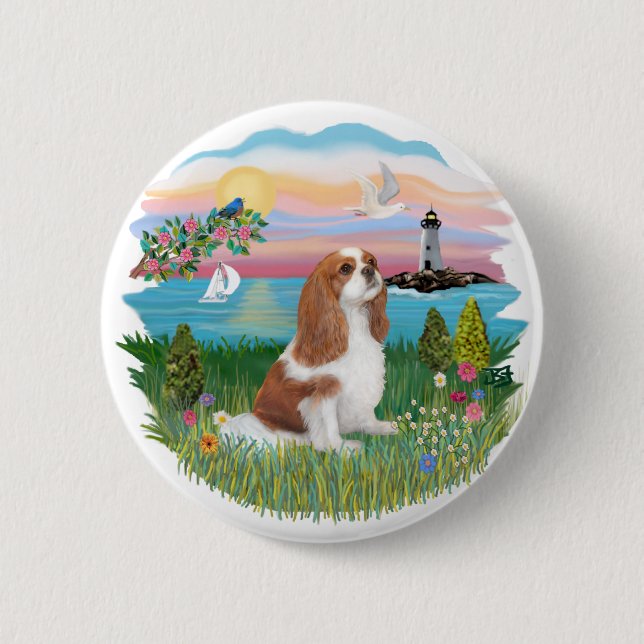 Lghthouse - Cavalier (BL-F) Button (Front)