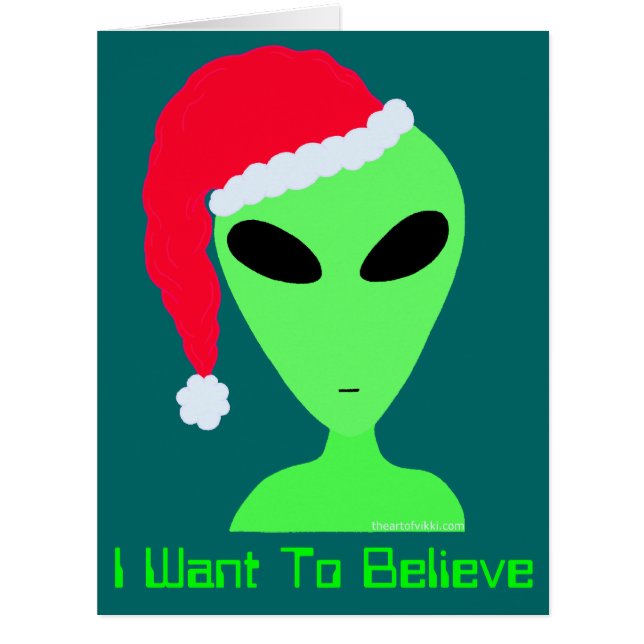 LGM Alien Believe In Christmas Geek Humor Funny (Front)