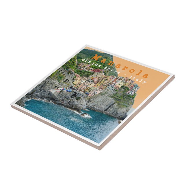 LGR0012 MANAROLA - Cinque Terre - Italy -  Ceramic Tile (Side)