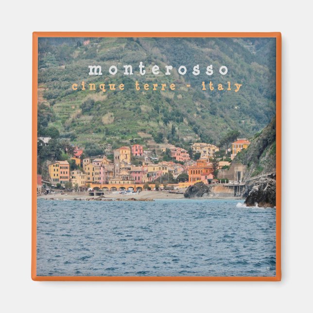 LGR006 MONTEROSSO - Cinque Terre - Italy - Fridge Magnet (Front)