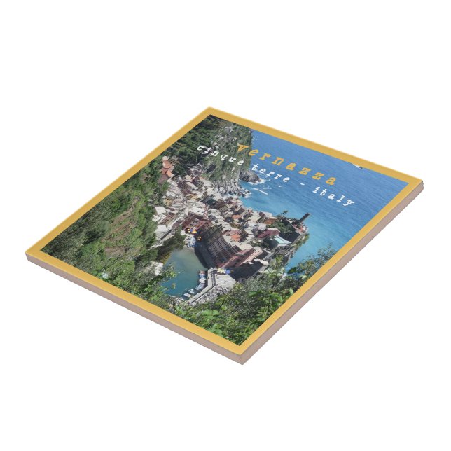 LGR007 VERNAZZA - Cinque Terre - Italy - Ceramic Tile (Side)