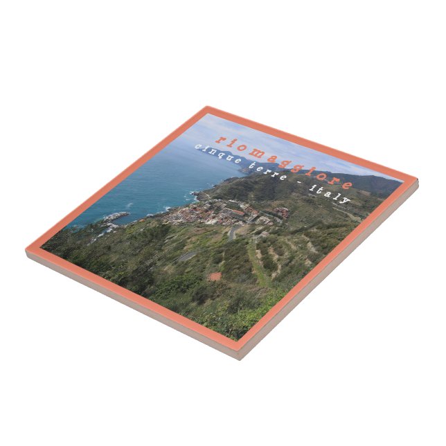 LGR008 RIOMAGGIORE - Cinque Terre - Italy - Ceramic Tile (Side)