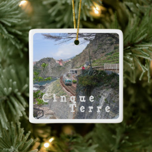 LGR014 CINQUE TERRE, Coast , Italy, Ceramic Ornament