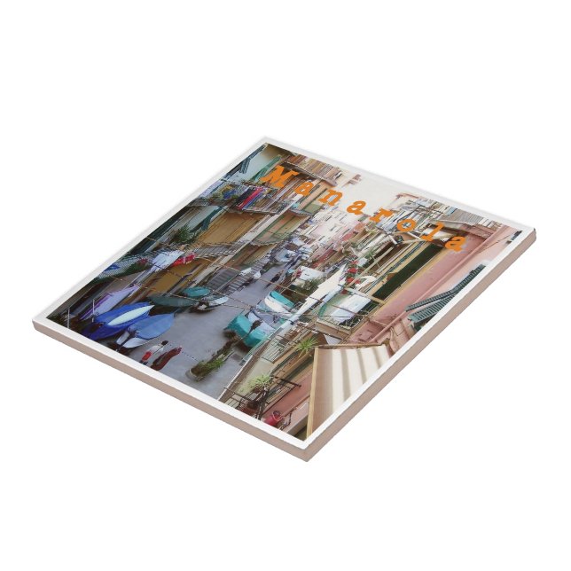 LGR015 MANAROLA - Old Town - Cinque Terre - Ceramic Tile (Side)