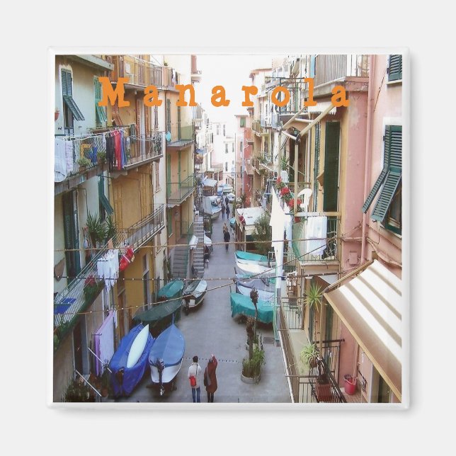 LGR015 MANAROLA - Old Town - Cinque Terre - Fridge Magnet (Front)
