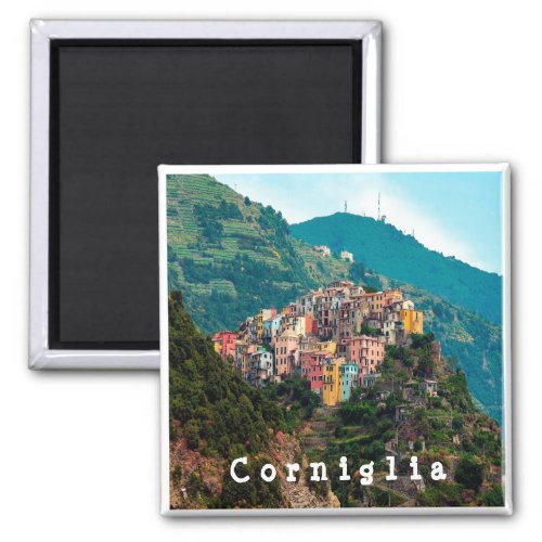LGR019 CORNIGLIA _ Cinque Terre _ Italy _ Fridge Magnet