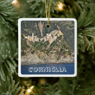 LGR028 CORNIGLIA - CINQUE TERRE - Italy, Ceramic Ornament