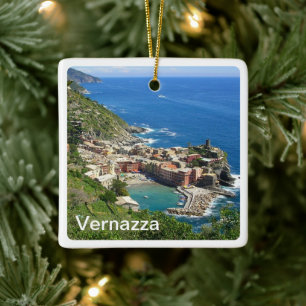 LGR031 VERNAZZA - Cinque Terre - Italy, Ceramic Ornament