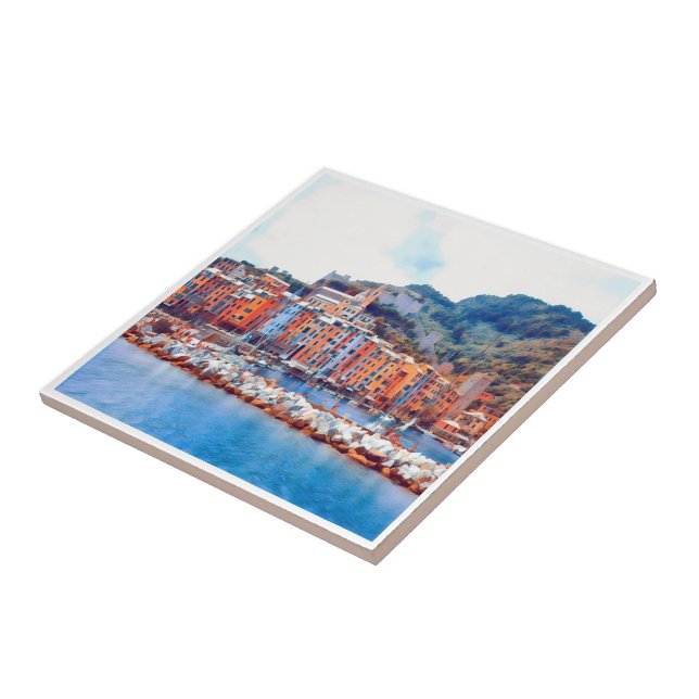 LGR034 PORTO VENERE, Liguria, Italy, Ceramic Tile (Side)