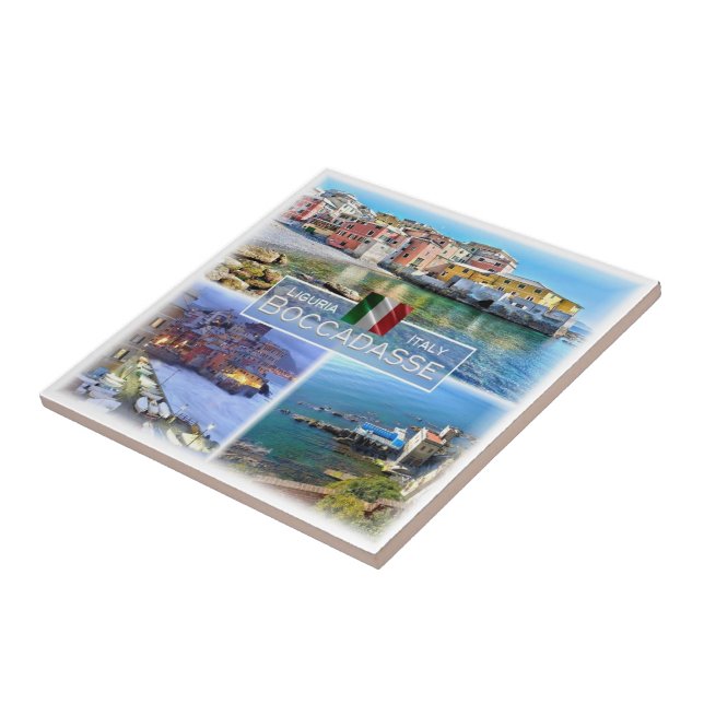 LGR045 BOCCADASSE, Mosaic, Italy, Ceramic Tile (Side)