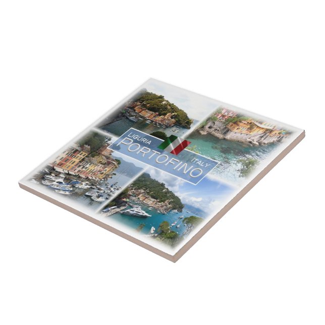 LGR063 PORTOFINO, Mosaic, Liguria, Italy, Ceramic Tile (Side)