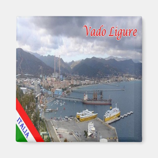LGR076 VADO LIGURE, Liguria, Italy, Fridge Magnet (Front)