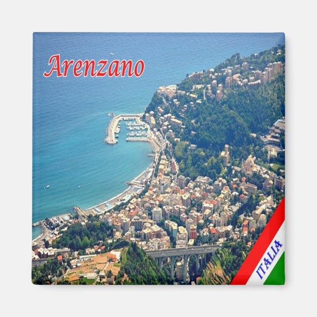 LGR097 ARENZANO, Liguria, Italy, Fridge Magnet (Front)