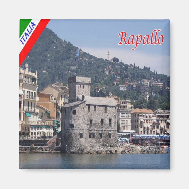 LGR114 RAPALLO, Catle, Liguria Italy, Fridge Magnet (Front)