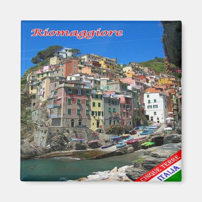 LGR134 RIOMAGGIORE, Cinque Terre, Italy, Fridge Magnet (Front)