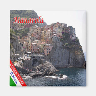 LGR135 MANAROLA, Cinque Terre, Italy, Fridge Magnet