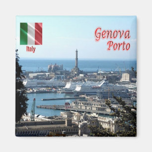LGR150 GENOA PORT - Liguria - Italy - Fridge Magnet