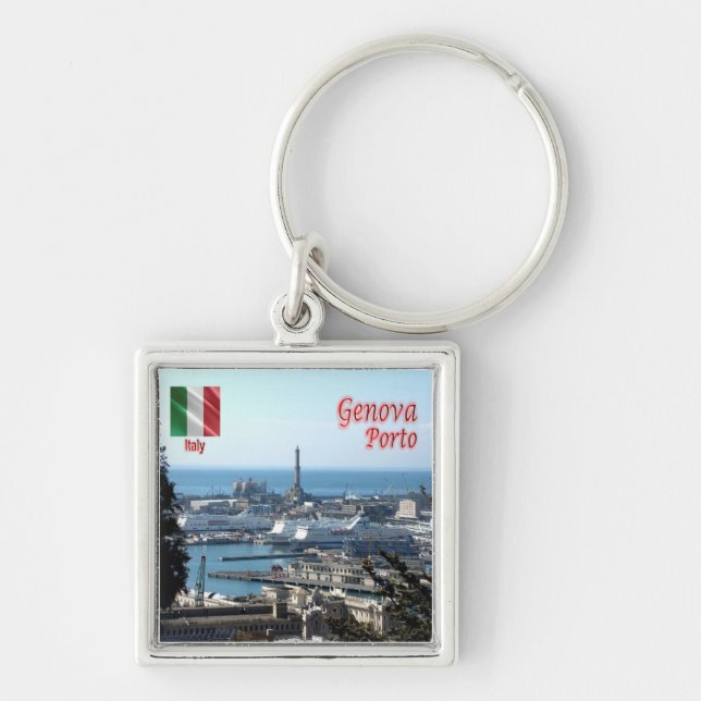 LGR150 GENOA PORT, Liguria, Italy, Keychain (Front)