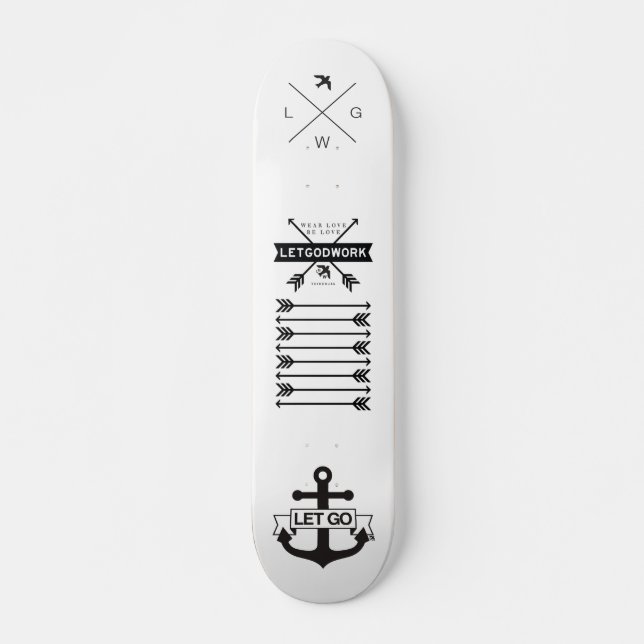 LGW Tri-Logo Skateboard (Front)