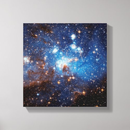 LH 95 Star Forming Region _ Hubble Space Photo Canvas Print
