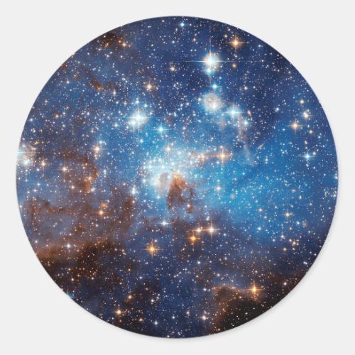 LH 95 Star Forming Region _ Hubble Space Photo Classic Round Sticker