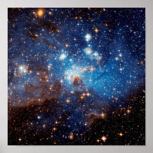 LH 95 Star Forming Region _ Hubble Space Photo Poster