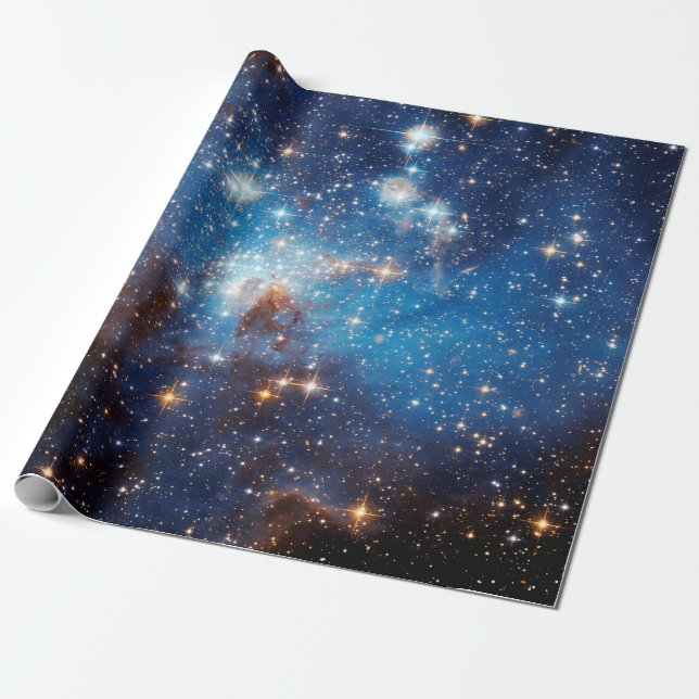 LH 95 Star Forming Region - Hubble Space Photo Wrapping Paper (Unrolled)