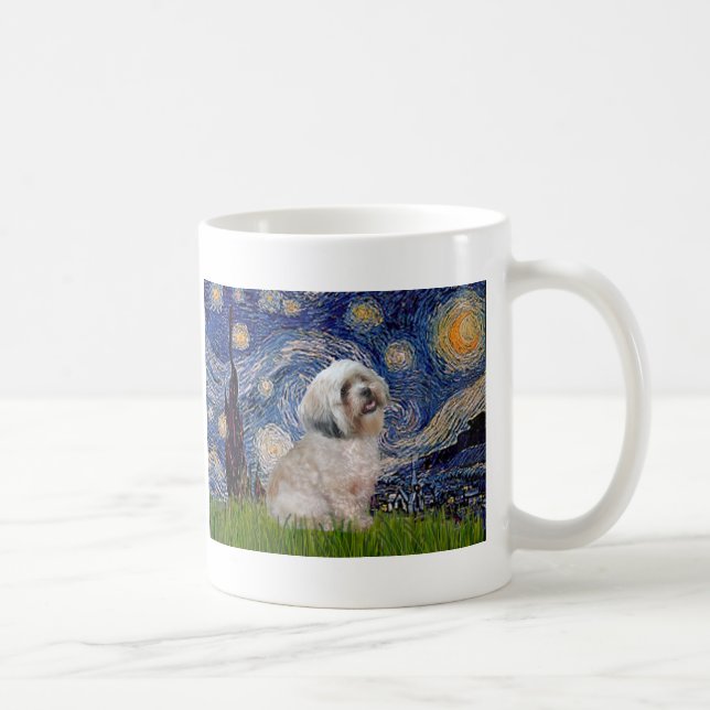 Lhasa Apso 10 - Starry Night Coffee Mug (Right)