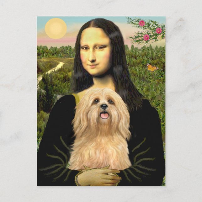 Lhasa Apso 9 - Mona Lisa Postcard (Front)