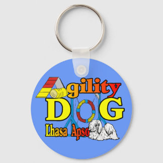 Lhasa Apso Agility Gifts Keychain