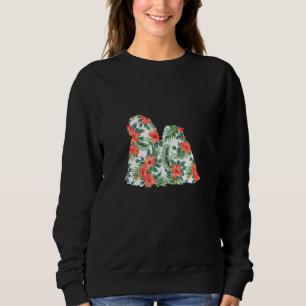 Lhasa Apso Aloha Hawaiian Dog Sweatshirt