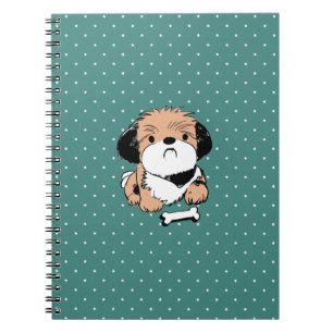 Lhasa Apso and dog treat Notebook