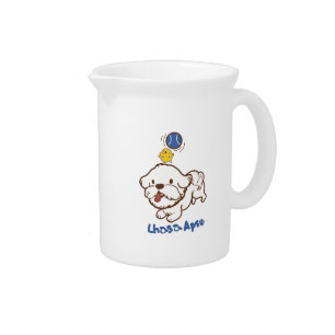 Lhasa apso bubu and little chicken guagua beverage pitcher